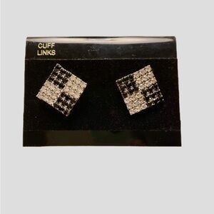 Women’s Vintage Nordstrom Square Rhinestone Cuff Links